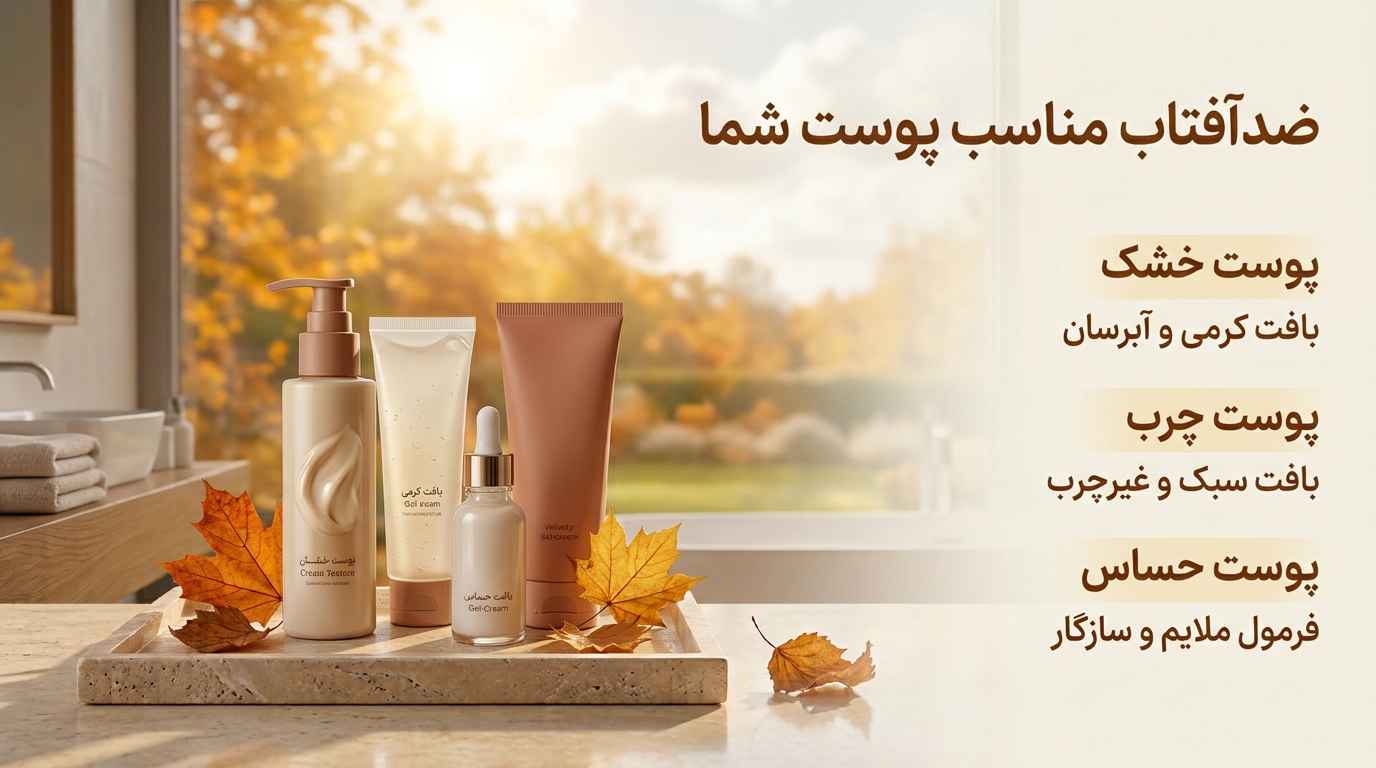 انتخاب ضدآفتاب برای انواع پوست